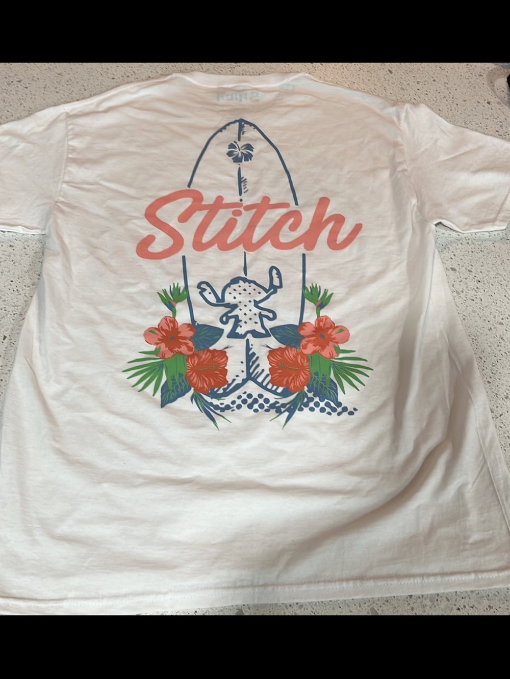 Disney Lilo and Stitch Stitch Aloha Surfboard T-Shirt Size M - Picture 3 of 3
